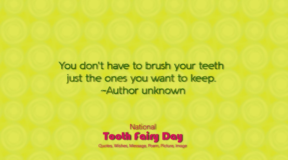 National Tooth Fairy Day  Picture, Image, Wishes, Messages, Quotes